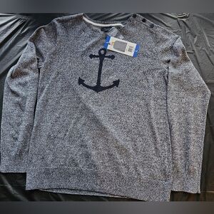 Nautical Anchor Design Navy